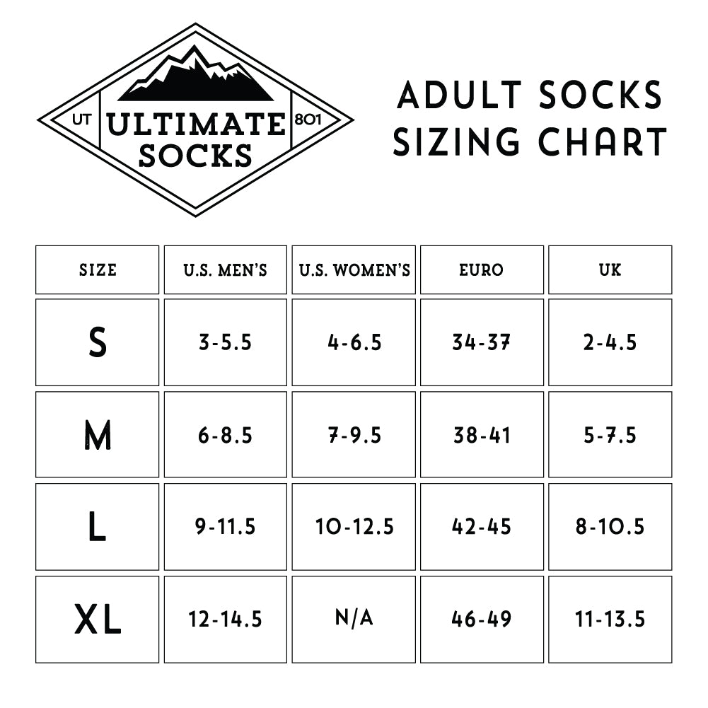 Ultimate Socks Womens Midweight Merino Wool Ski Snowboard Warm Socks